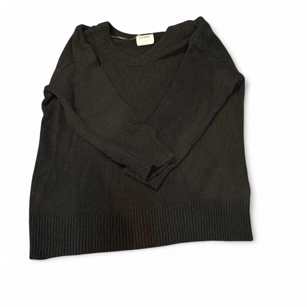 Old Navy “Tunic Length” ScoopNeck Cotton Sweater - Picture 2 of 3